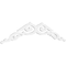 Ekena Millwork Pitch Rotherham Architectural Grade PVC Gable Pediment, 72"W x 18"H x 1"P (6/12) GPP072X018X100ROT - alternate 1